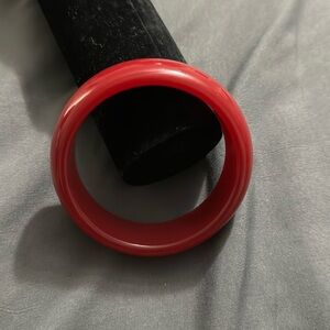 Vintage Bakelite Bangle Bracelet Beautiful Dark Red Retro